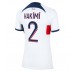 Maillot de foot Paris Saint-Germain Achraf Hakimi #2 Extérieur vêtements Femmes 2023-24 Manches Courtes